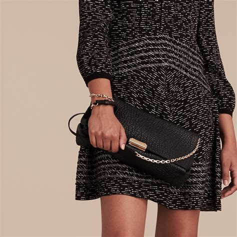 burberry clutch black